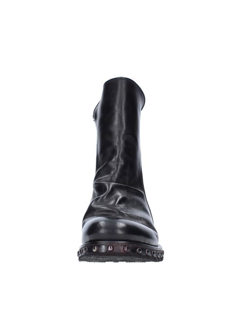 Leather and ponyskin ankle boots JP/DAVID | 35774/14 DIVERNERO